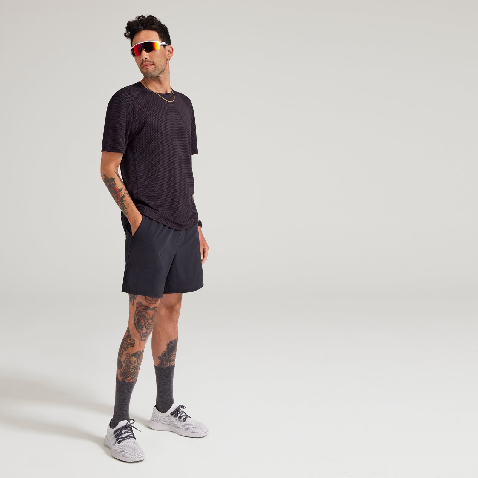 Men's Natural Run Short - Natural Black - Image 4