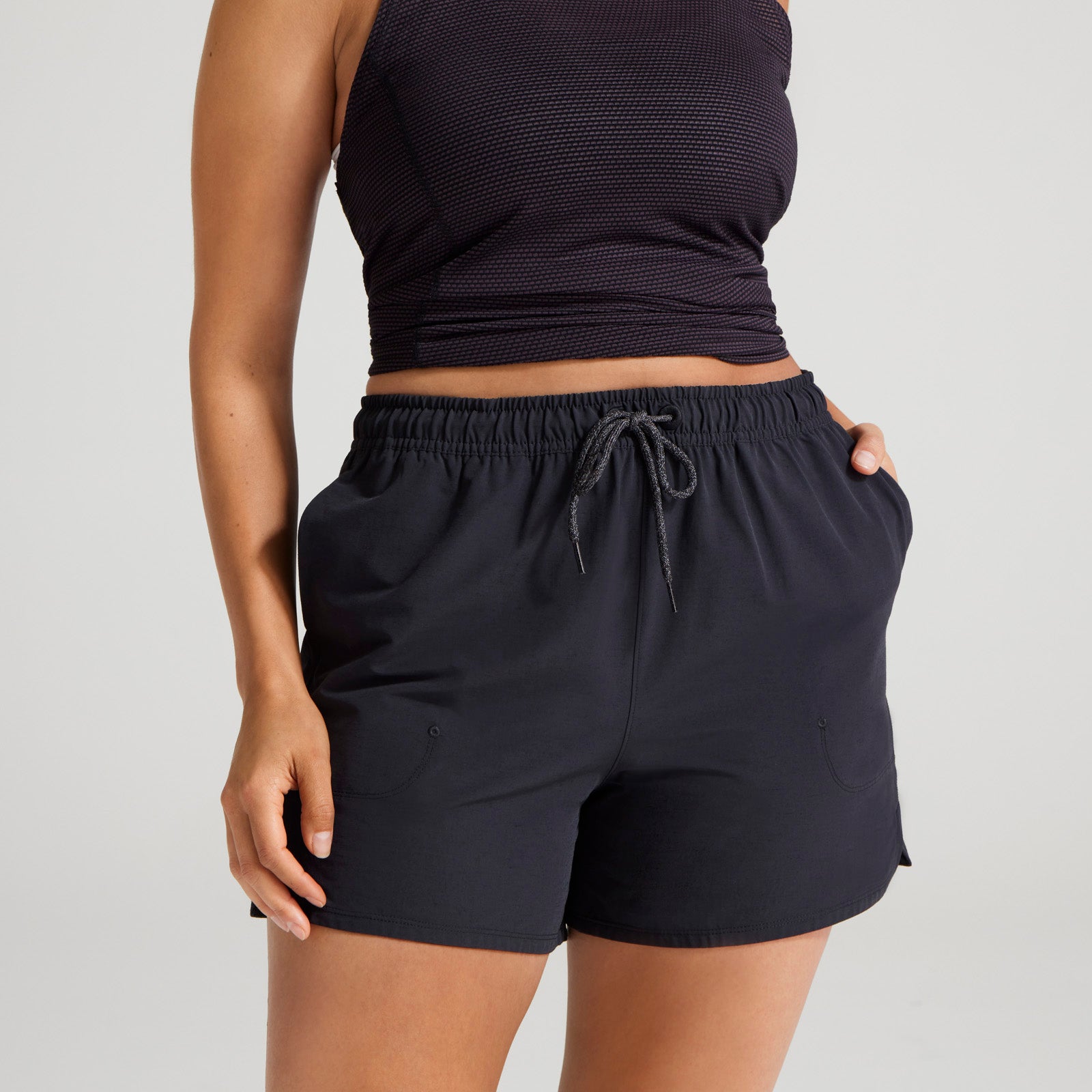 Women's Natural Run Short - Natural Black - Image 2