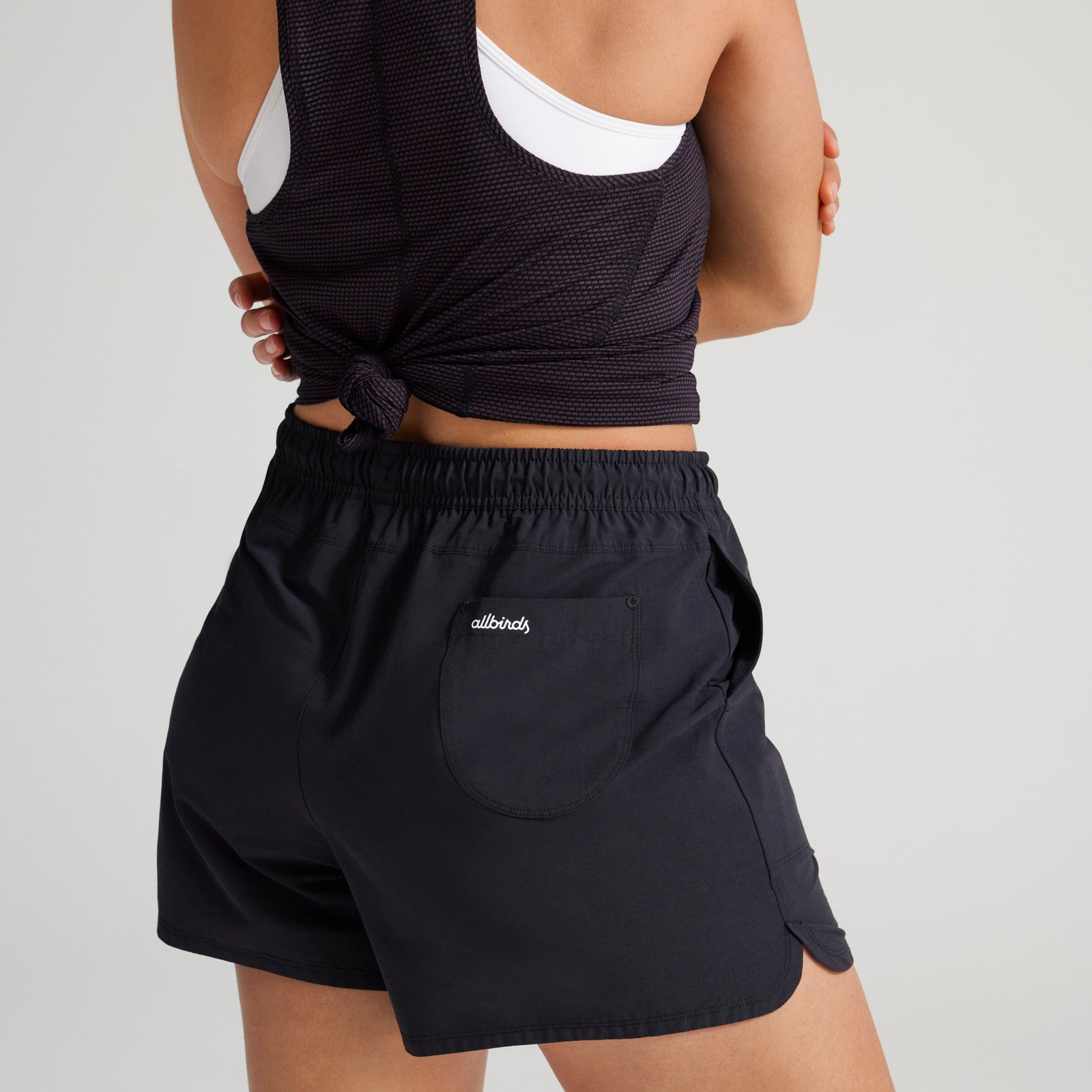 Women's Natural Run Short - Natural Black - Image 4