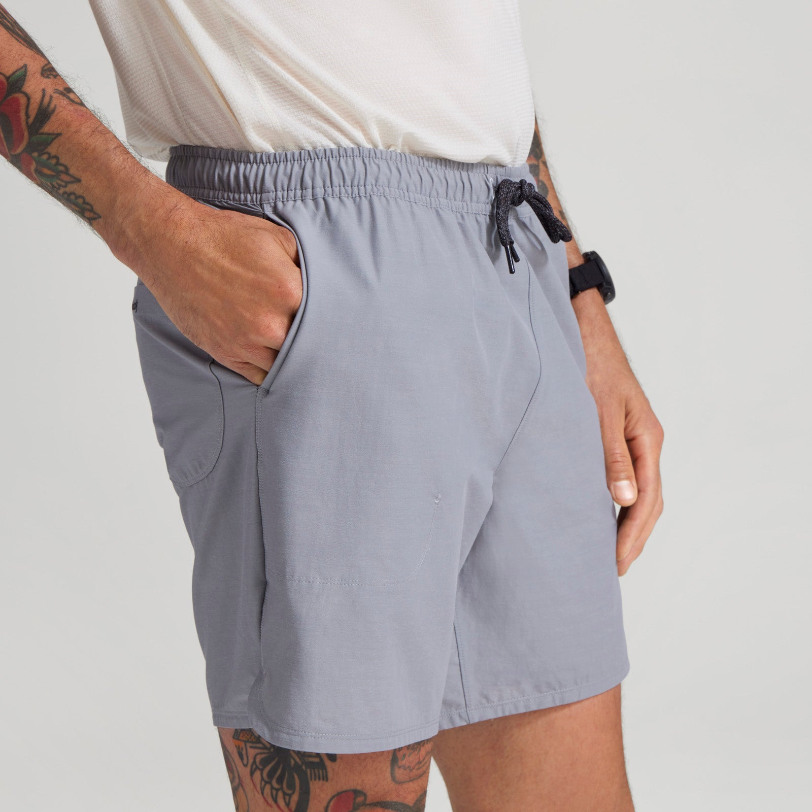 Men's Natural Run Short - Medium Grey - Image 2