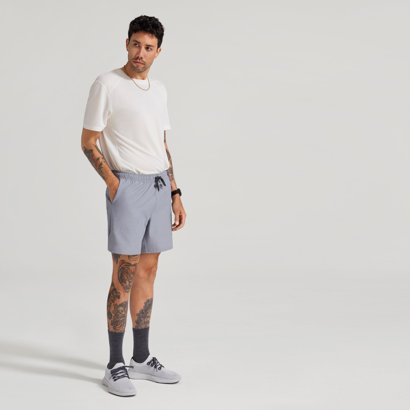 Men's Natural Run Short - Medium Grey - Image 4