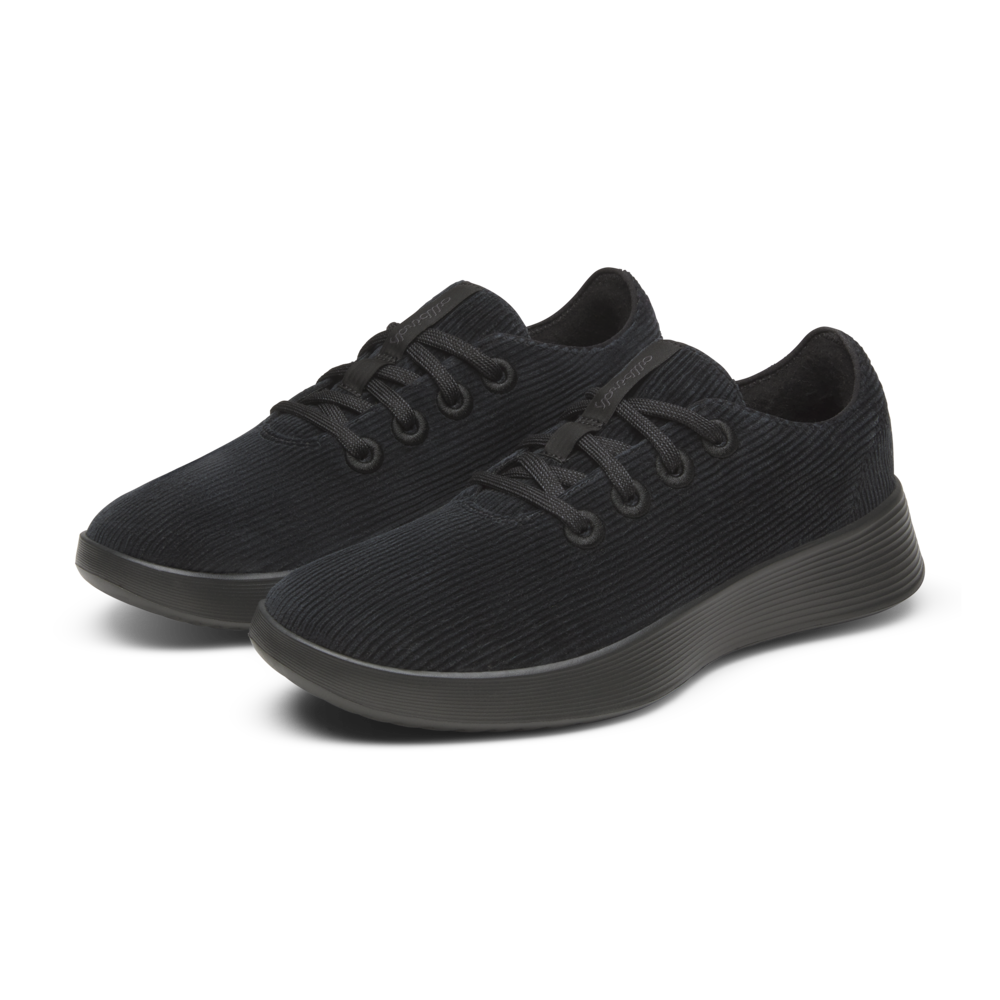 Women's Runner Go - Corduroy - Natural Black (Dark Grey Sole) - Image 4