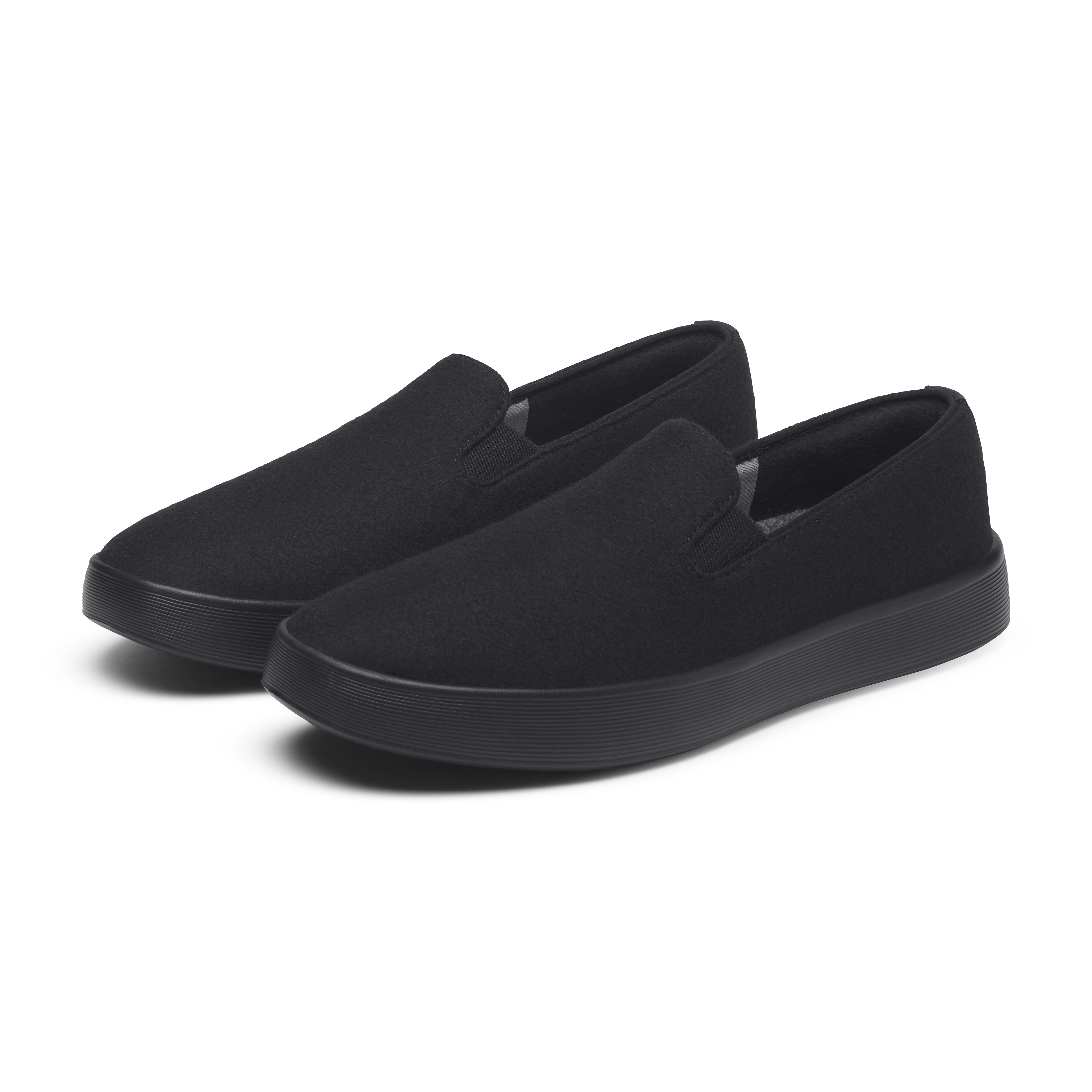 Men's Wool Cruiser Slip On - Natural Black (Natural Black Sole) - Image 5
