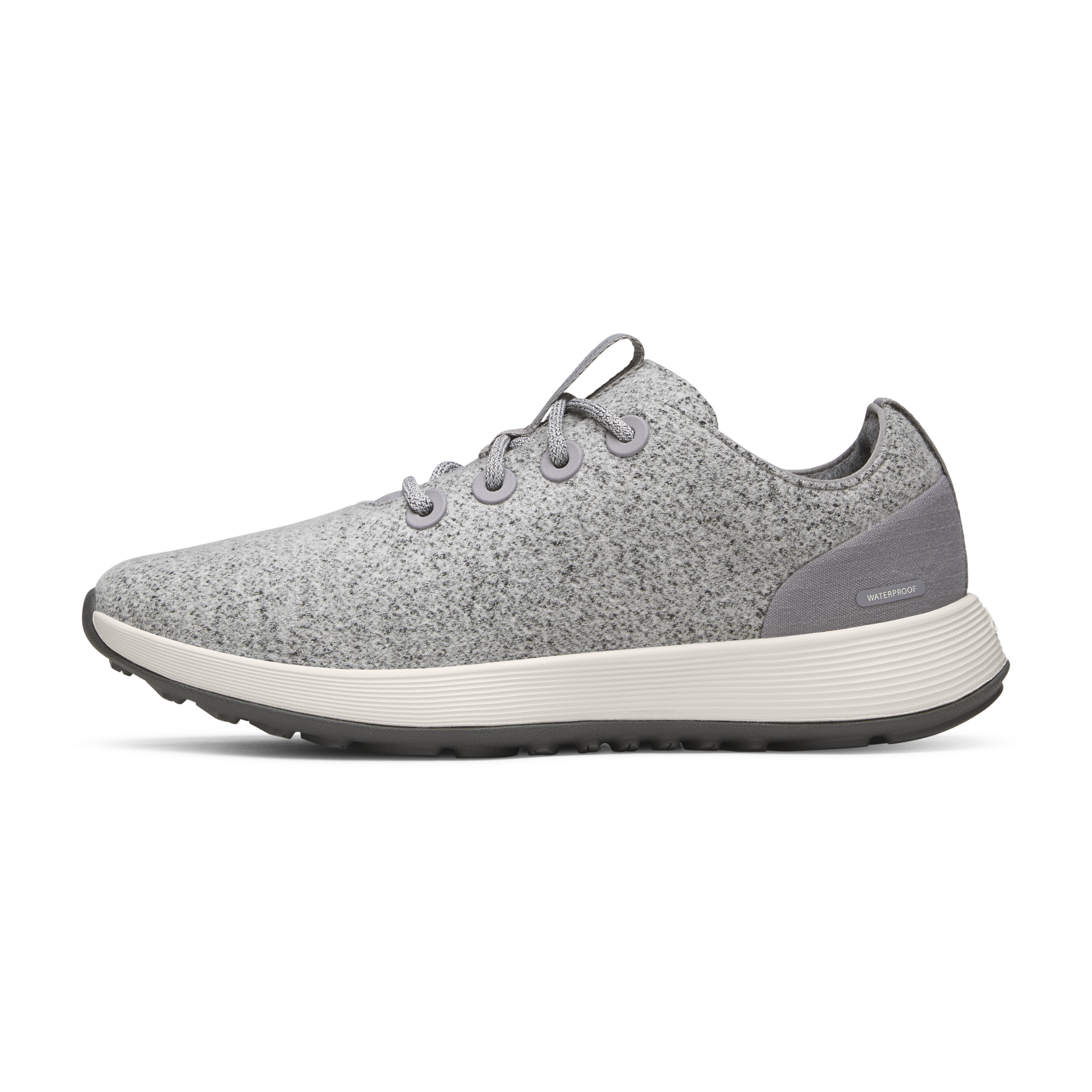 Men's Wool Runner Nz Waterproof - Medium Grey (Natural White Sole)