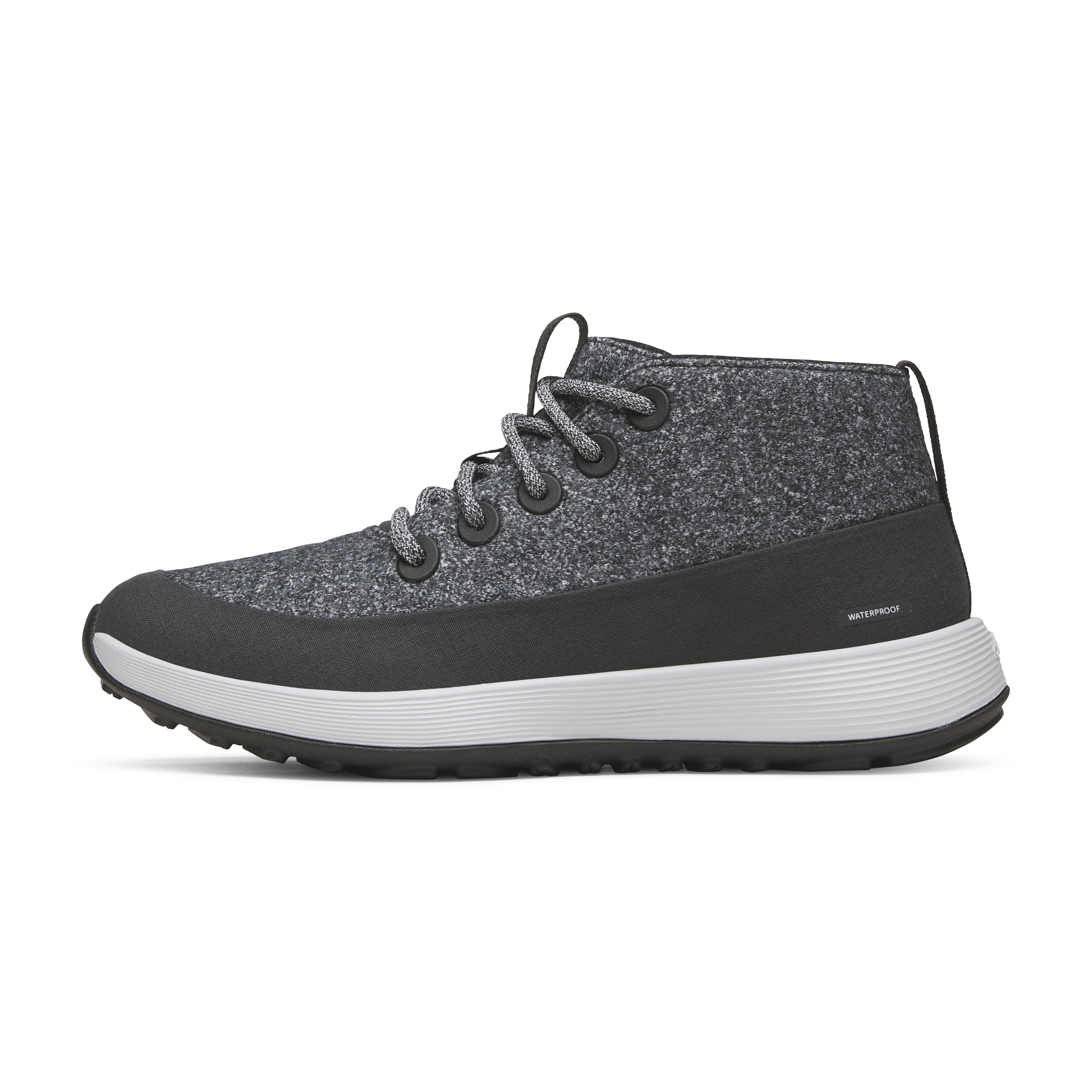 Men's Wool Runner Nz Mid Waterproof - Dark Grey (Light Grey Sole)