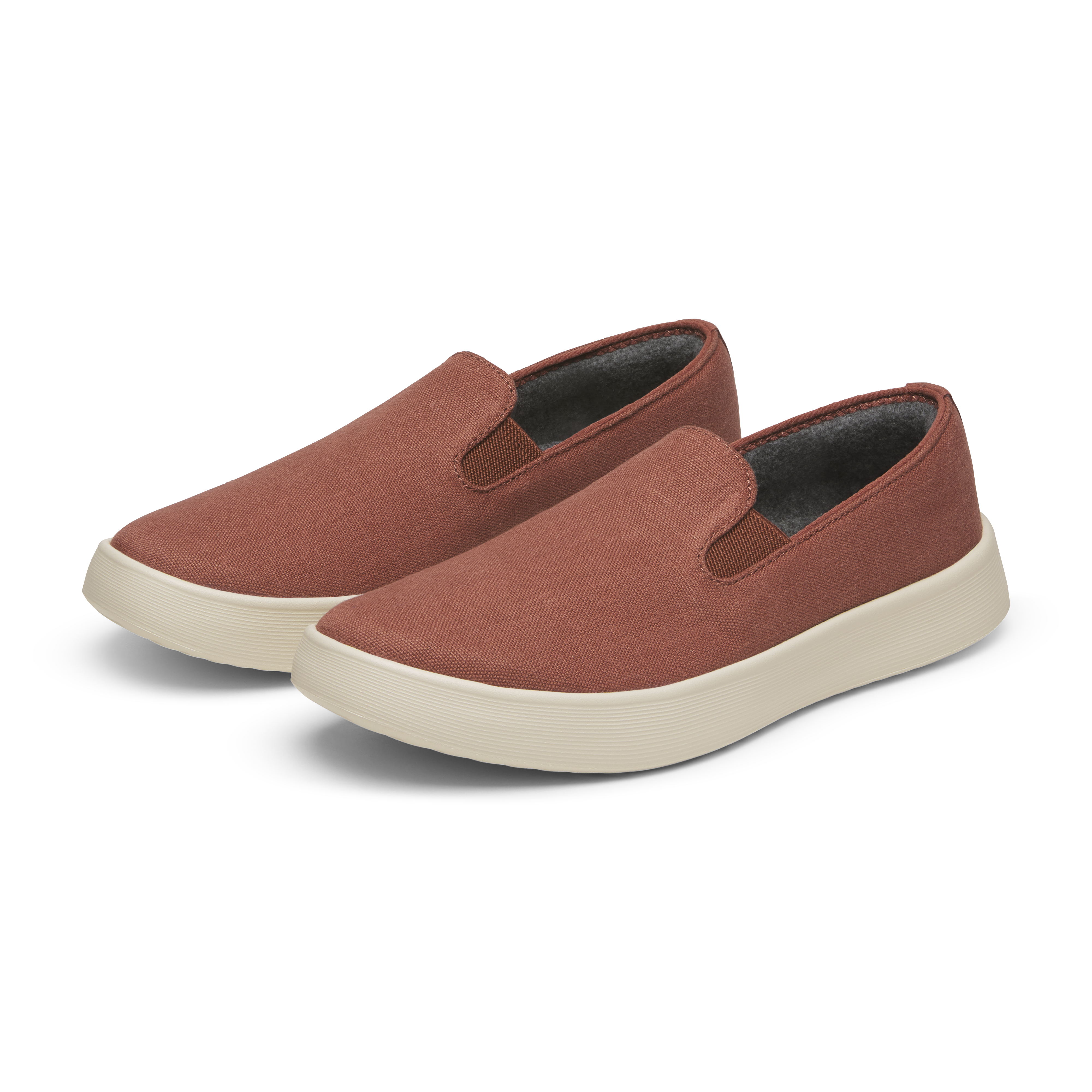 Men's Canvas Cruiser Slip On - Auburn (Warm White Sole) - Image 5