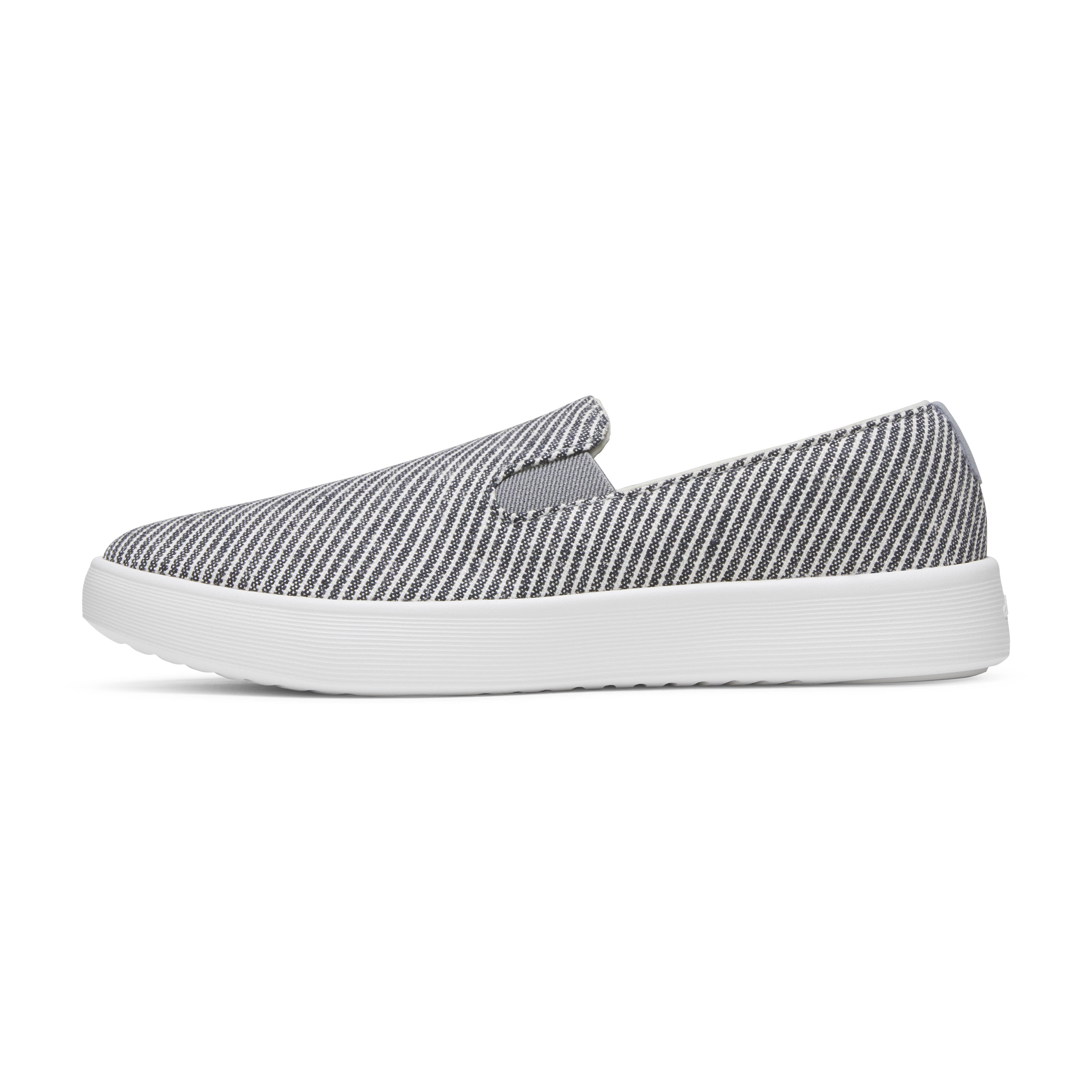 Women's Canvas Cruiser Slip On - Deep Navy Stripes (Blizzard Sole)
