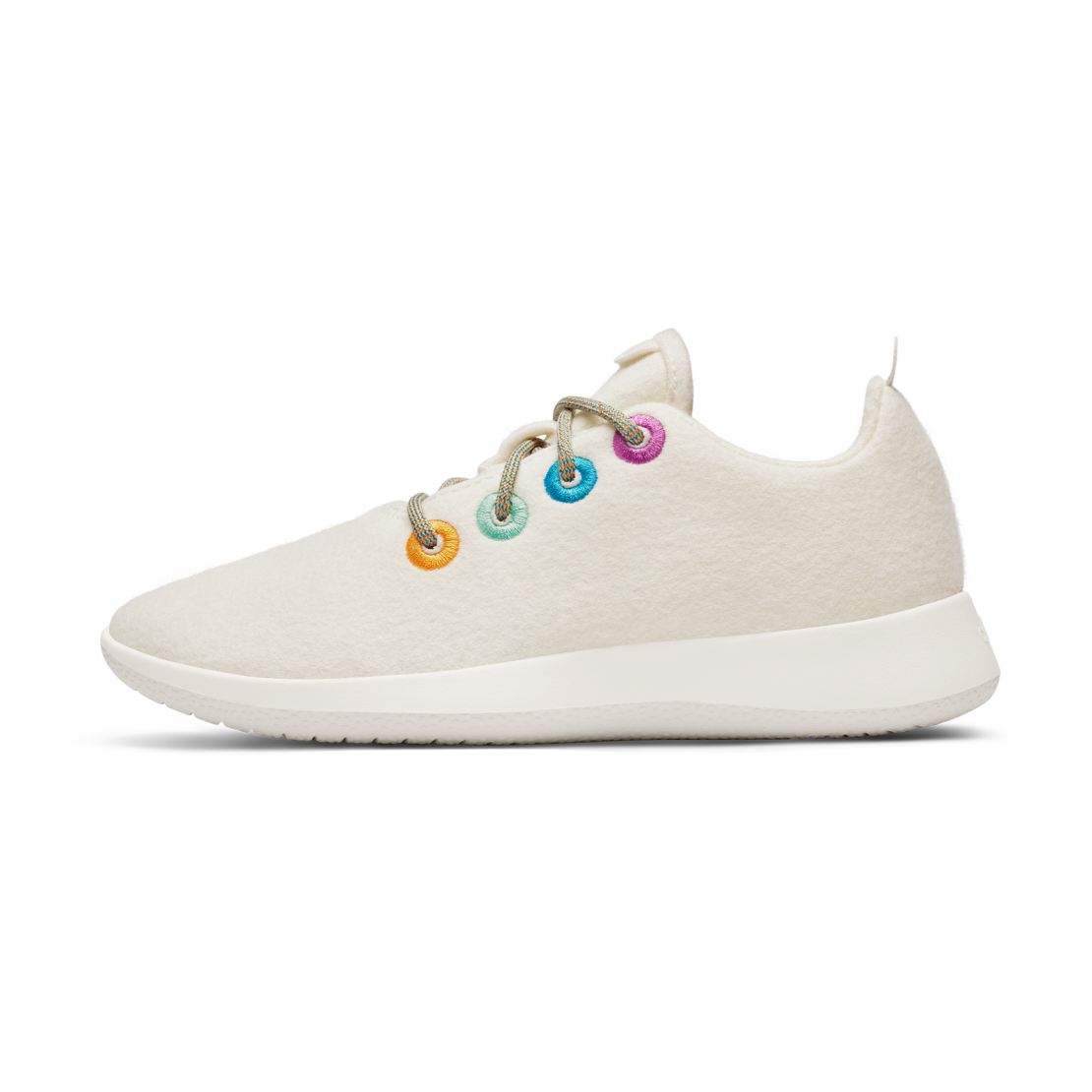 Smallbirds Wool Runners - Big Kids - Natural White (Natural White Sole)