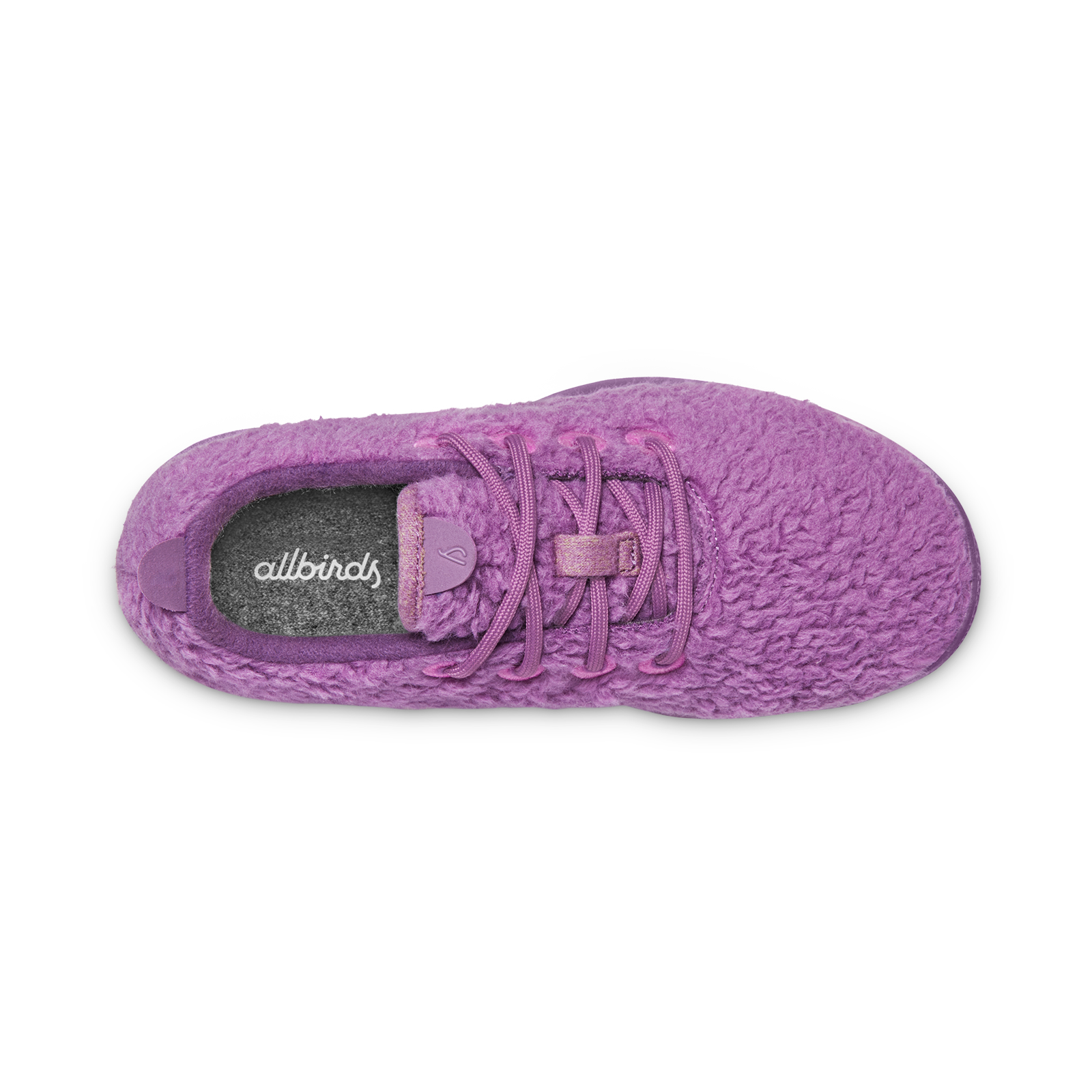 Smallbirds Wool Runners - Big Kids - Lux Purple Fluffs (Lux Purple Sole) - Image 3